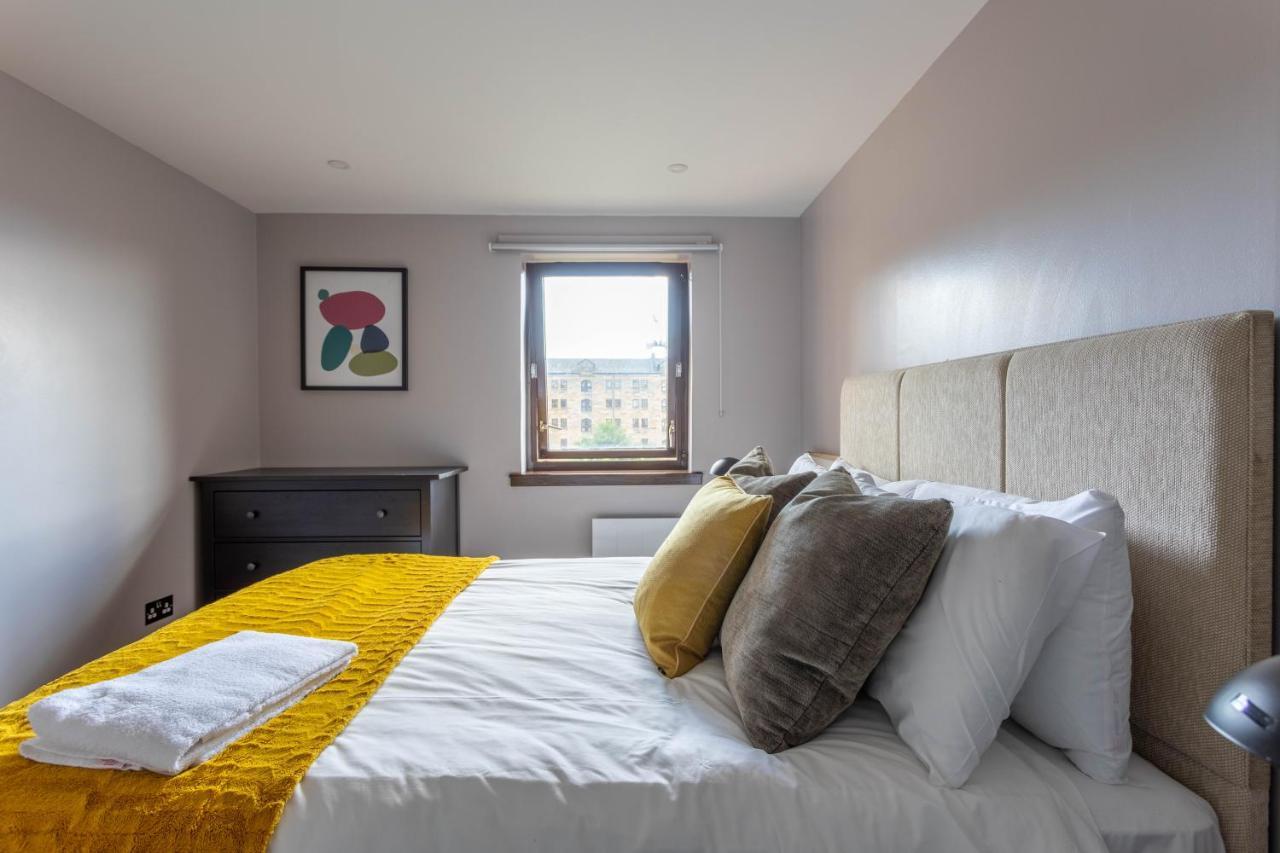 Stunning 1 Bed Merchant City Apartment With Parking Glasgow Dış mekan fotoğraf